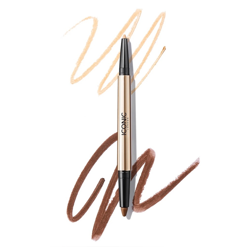 NIB Iconic London Smokey Eye Duo Kajal Eyeliner + Eyeshadow in NATURAL/NEUTRAL